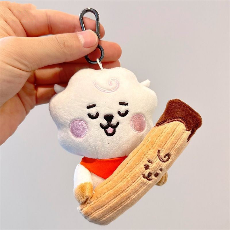 Fashion Simple Plush Doll Keychain Pendant