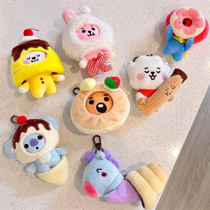 Fashion Simple Plush Doll Keychain Pendant