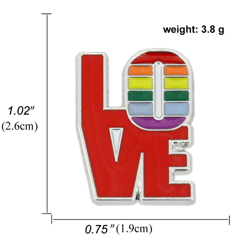 Rainbow Creative Cartoon Snail Colorful Badge Brooch