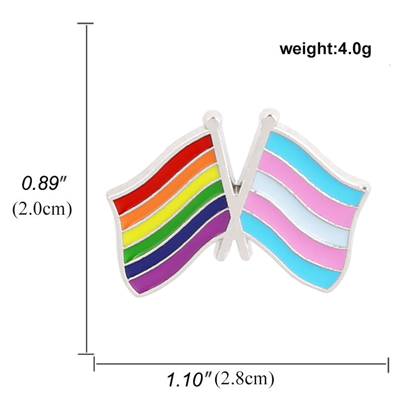 Rainbow Creative Cartoon Snail Colorful Badge Brooch