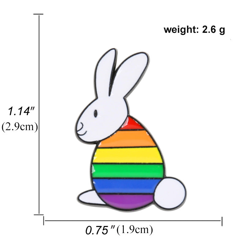 Rainbow Creative Cartoon Snail Colorful Badge Brooch