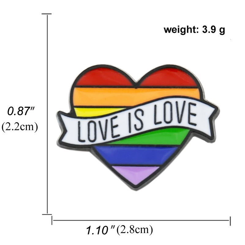 Rainbow Creative Cartoon Snail Colorful Badge Brooch