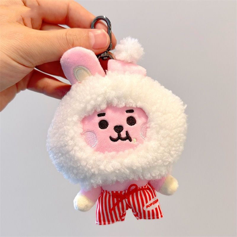 Fashion Simple Plush Doll Keychain Pendant