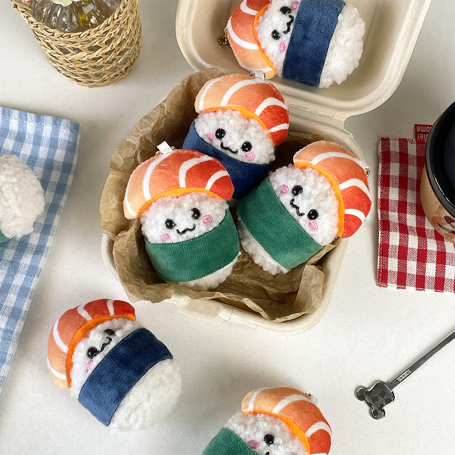 Salmon Doll Plush Pendant Keychain