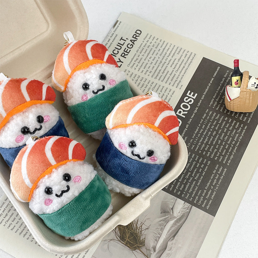 Salmon Doll Plush Pendant Keychain