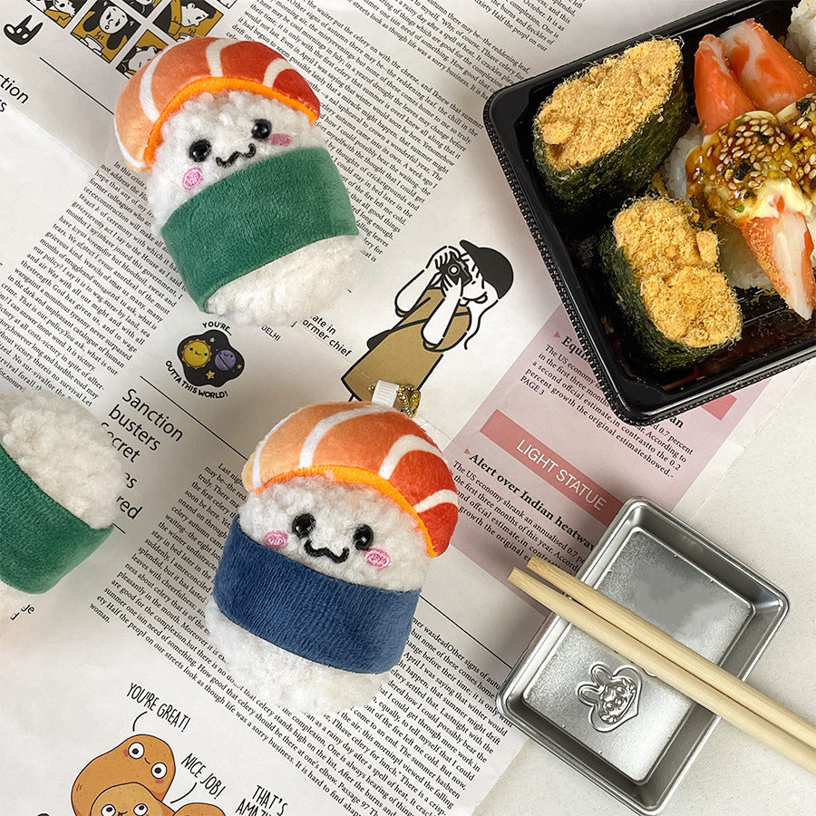 Salmon Doll Plush Pendant Keychain
