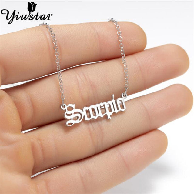 Zodiac Sign Necklace - Kandy's Gadgets