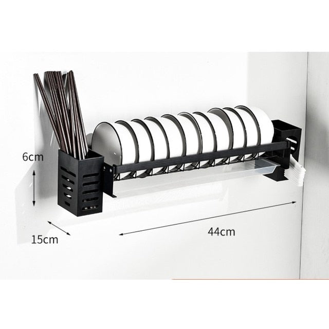 Wall Mounted Dish Drying Rack - Kandy's Gadgets