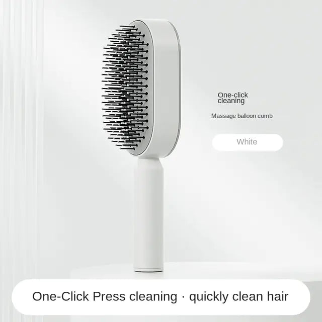 Self Cleaning Anti-Static Hair Brush - Kandy's Gadgets