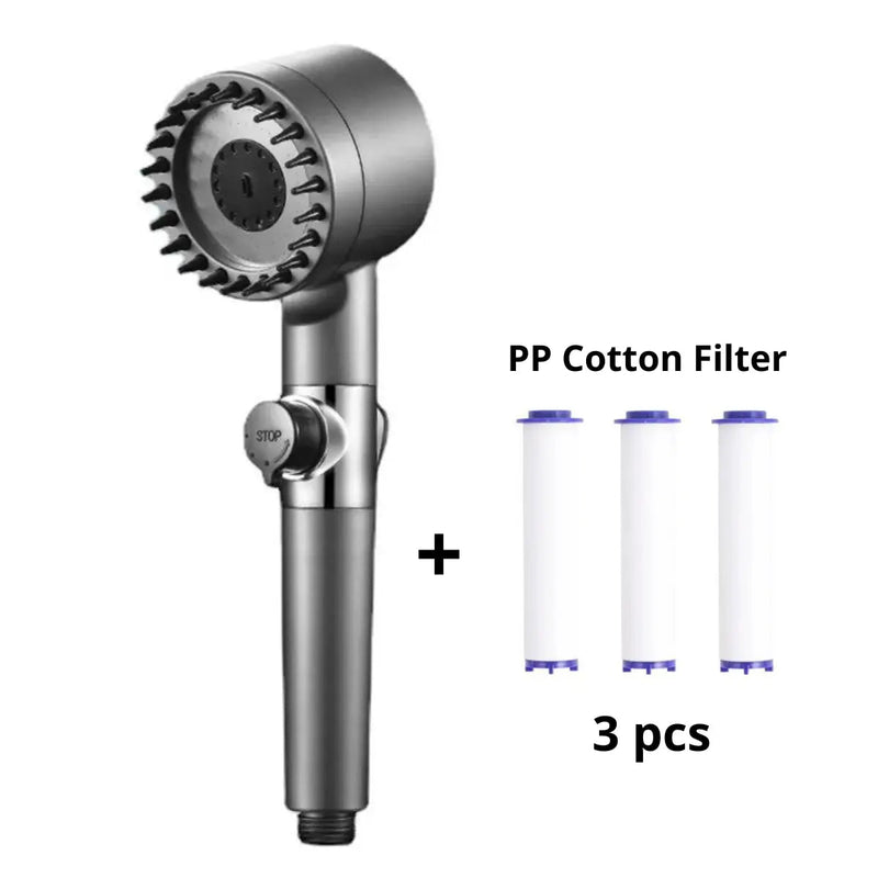 High-Pressure Shower Head w/ Filter