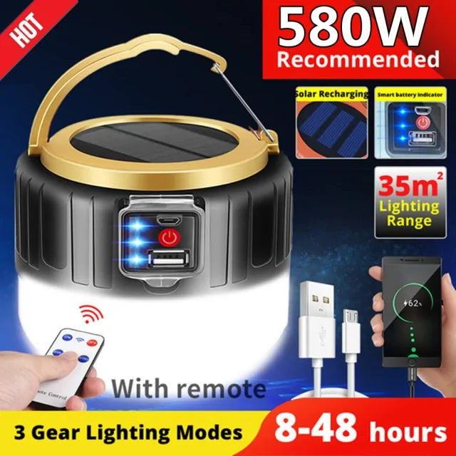 Solar Camping Light - Kandy's Gadgets