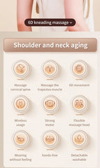 Tuhopeta 6D Neck Shoulder Back Massager Deep Tissue Back Massage DeviceKneading Squeeze Tense Massager Trapezius Muscle Massage