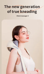 Tuhopeta 6D Neck Shoulder Back Massager Deep Tissue Back Massage DeviceKneading Squeeze Tense Massager Trapezius Muscle Massage