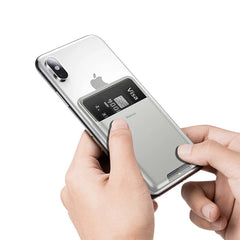 Baseus Universal Phone Back Wallet Card Slots Case For iPhone 16 15 Pro Max X XS XR Shell Case Luxury Silicone Phone Pouch Cases
