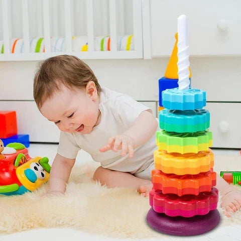 Rotating Rainbow Tower - Kandy's Gadgets