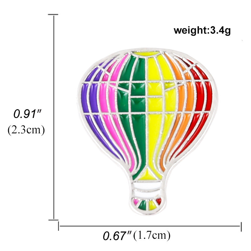 Rainbow Creative Cartoon Snail Colorful Badge Brooch
