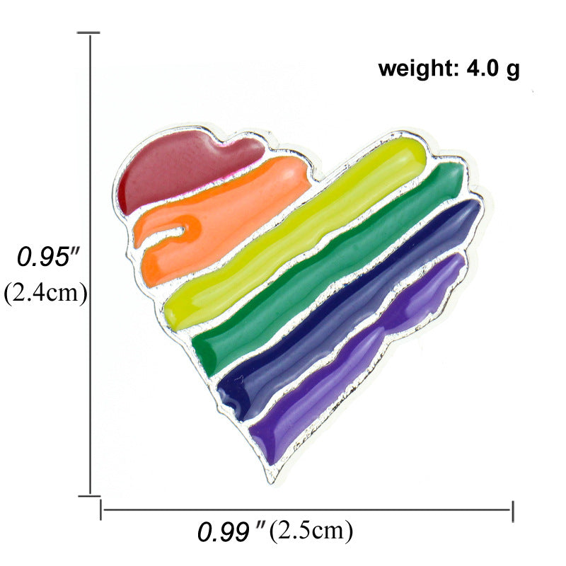 Rainbow Creative Cartoon Snail Colorful Badge Brooch