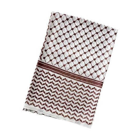 New Chiffon Printed Plaid Scarf Arabic Scarf