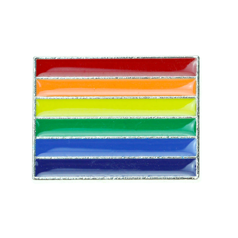 Rainbow Creative Cartoon Snail Colorful Badge Brooch