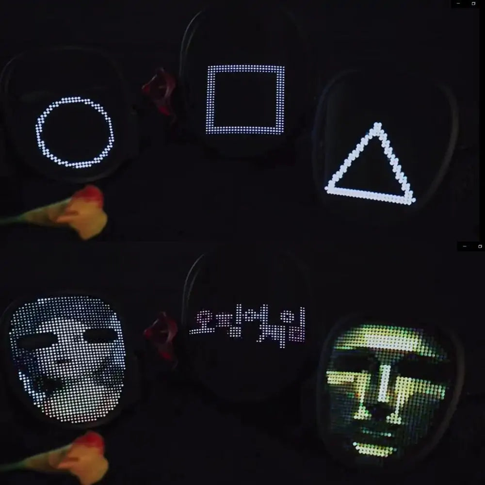 Bluetooth Light Up LED Mask - Kandy's Gadgets