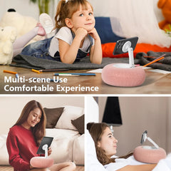 New Plush Pillow Magnetic Phone Bracket  Adjustable Angle Desktop Stand For Live Straming Video Chat Tiktok smartphone Holder