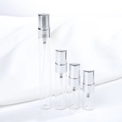 30/50pcs 100pcs 2ml/3ml/5ml/10ml Glass Refillable Perfume Bottle Empty Spray Bottle Atomizer Perfume Bottles  Metal spray bottle