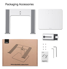 Baseus Laptop Stand for Macbook Air Pro Foldable Aluminum Vertical Notebook Stand Scalable Adjustable Support Tablet Kickstand