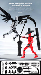Creative Multi-Jointed Movable Shapeshift Robot 3.0 3D Printed Mannequin Dummy Action Model Doll Toy Kid Christmas Decora Gift