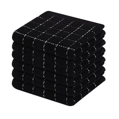 Olanly 100% Cotton Kitchen Towel Super Soft and Absorbent Household Cleaning Cloth Reusable Daily Dish Rags Thickened Dish Cloth