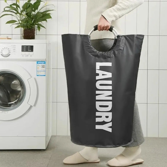 Large Laundry Basket 90L Collapsible Laundry Bag with Padded Handles Waterproof Dirty Clothes Hamper for Laundry Hamper Basket