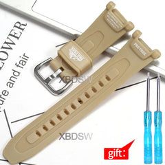 Watch Accessories Suitable for Casio Proterk PRG-240 PRG-40 Resin Watch Band 10631626 Replacement Wirstband Strap Bracelet