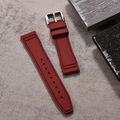 FKM Fluororubber Watch Band 20/21/22mm Quick Release Waterproof Replacement Strap For Rolex Dive Huawei Samsung Smartwatches