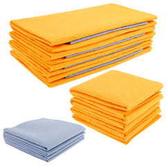 16/8 Pcs Ultra Absorbent Cleaning Shammy Reusable Kitchen Wipe Rags Household Bathroom Car Cleaning Towels Multi-Purpose