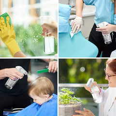 2pcs 250/500ml Glass Empty Spray Bottles  Refillable Reusable Essential Oils Plants Cleaning Hair Cosmetic Pump Liquid Dispenser