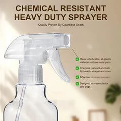 2pcs 250/500ml Glass Empty Spray Bottles  Refillable Reusable Essential Oils Plants Cleaning Hair Cosmetic Pump Liquid Dispenser