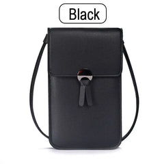 Women's Messenger Pu Leather Touch Screen Mobile Phone Wallet Female Retro Buckle Small Wallet Stonego Wallet