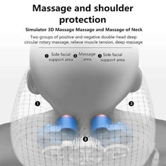 JianYouCare Portable U-shaped cervical Vibrator massage pillow heating 3D kneading Shiatsu Shoulder massager neck protector home