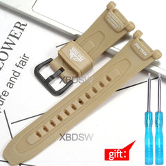 Watch Accessories Suitable for Casio Proterk PRG-240 PRG-40 Resin Watch Band 10631626 Replacement Wirstband Strap Bracelet