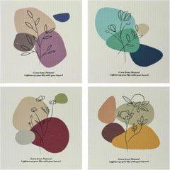 High Quality Reusable Cellulose Sponge Cloth Colorful Printing Swedish Dishcloths Durable Cleaning Rag