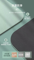 Widened TPE Yoga Mat Thickened Anti Slip Dance Fitness Mat Household Silent Shock Absorption Sports Jump Rope Mat Slight Defects