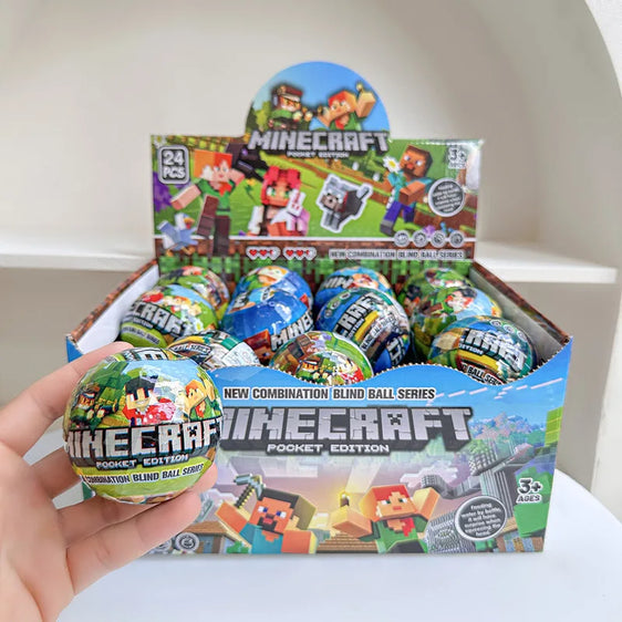New Cartoon Mc My Block World Magnetic Pixel Assembly Blocks Blind Box Educational Toys Children'S Gift Puzzle Toy Figure