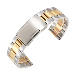 Stainless Steel Watch Strap 18mm 20mm 22mm 24mm 26mm 28mm 30mm Folding Buckle Strap Men Replacement Wristwatch Band Accessories