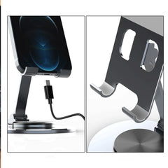 360° Rotate Metal Desk Mobile Phone Holder Stand For iPhone iPad Xiaomi Adjustable Desktop Tablet Table Cell Phone Stand