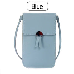 Women's Messenger Pu Leather Touch Screen Mobile Phone Wallet Female Retro Buckle Small Wallet Stonego Wallet