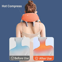 Tuhopeta 6D Neck Shoulder Back Massager Deep Tissue Back Massage DeviceKneading Squeeze Tense Massager Trapezius Muscle Massage