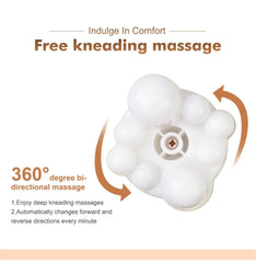 3D Kneading & Shiatsu Massage Shawl Pillow with Heat Therapy - Portable Neck Shoulder Back Massager for Home, Office Use - Relie