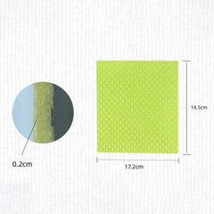 10pc Reusable Dishcloth Magic Cleaning Cloth Kitchen Absorbent Rag Towel Cellulose Swedish Dishcloth Wood Pulp Sponge Dish Cloth