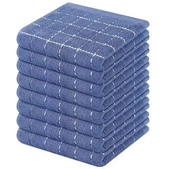 Olanly 100% Cotton Kitchen Towel Super Soft and Absorbent Household Cleaning Cloth Reusable Daily Dish Rags Thickened Dish Cloth