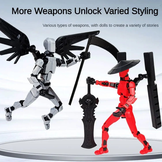 Creative Multi-Jointed Movable Shapeshift Robot 3.0 3D Printed Mannequin Dummy Action Model Doll Toy Kid Christmas Decora Gift
