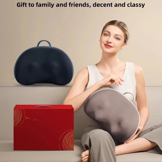 Electric Cervical Massage Bed Pillow Shiatsu Neck Shoulder Relaxation 3D Deep Tissue Kneading Waist Legs Ideal For Home Office